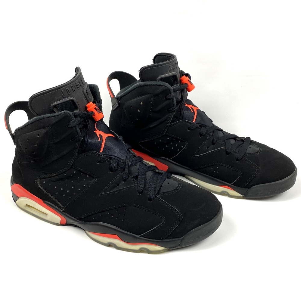 Jordan 6 Retro Sneakers 11.5 Mens Black Infrared 2019 384664-060 Nike Air OG